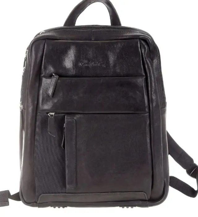 Ανδρικό σακίδιο backpack, γνήσιο δέρμα, Pierre Cardin, YS12 200120