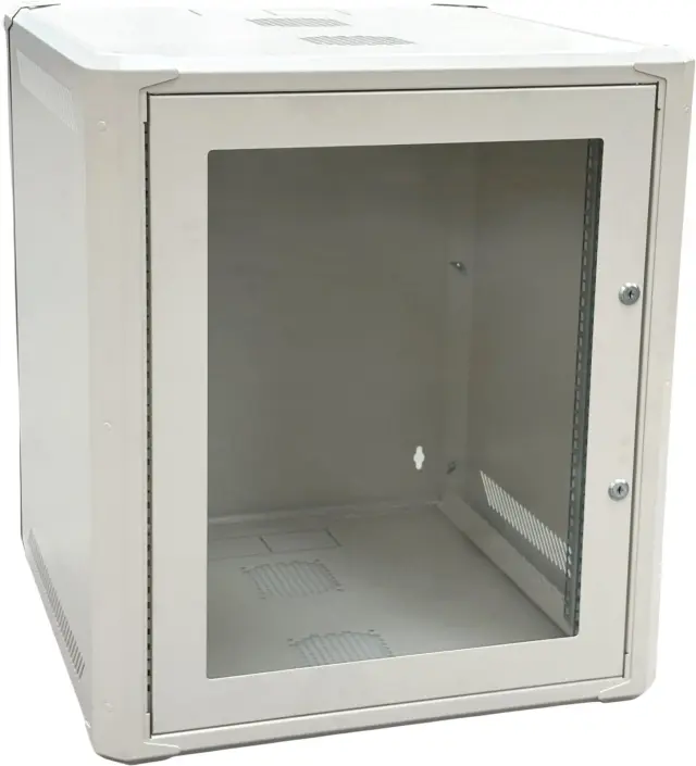 Conexpro networking cabinet 19" 12U/600mm, FLAT PACK, glass door