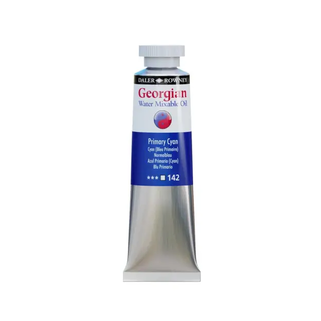 Daler-Rowney Georgian Υδατοδιαλυτό Χρώμα Λαδιού 37ml Primary Cyan/ 119037142 (Daler Rowney)