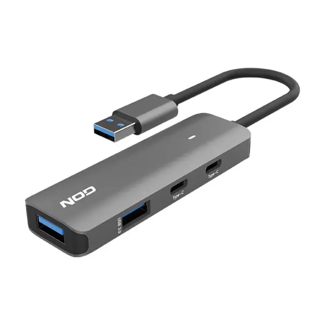 USB hub αλουμινίου 4 θυρών USB 3.2 Gen 1x1.