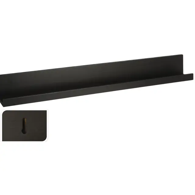 Ράφι τοίχου NB1700670 με διαστάσεις 6x58x6.8cm - Μαύρο NB1700670