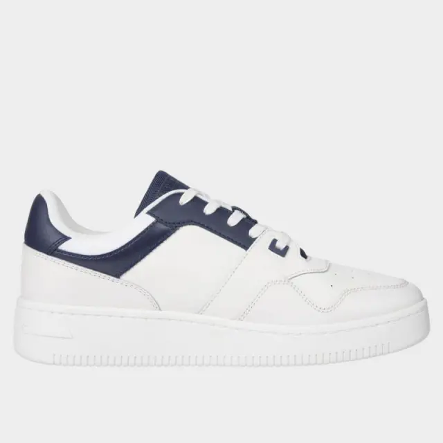 Tommy Hilfiger - Ανδρικά Δερμάτινα Sneakers Tjm Retro Basket Ess EM0EM01395-DW4 Λευκό - 46 2