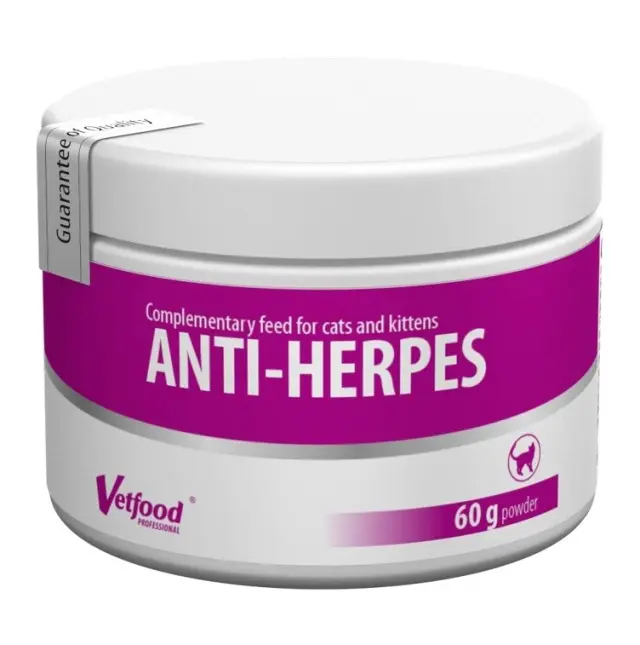 Συμπλήρωμα Διατροφής Γάτας Vetfood Anti-Herpes 60gr σε σκόνη