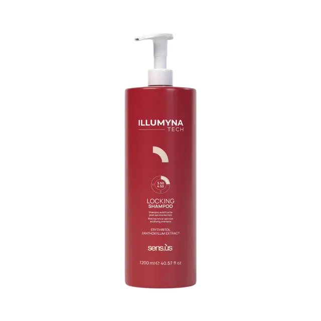 Illumyna Tech Locking Shampoo 1200ml - Σαμπουάν με όξινο pH, ιδανικό για χρήση μετά από τεχνικές υπηρεσίες