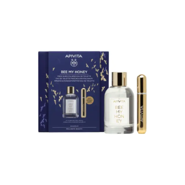 Apivita Promo Bee My Honey Eau De Toilette Γυναικείο Άρωμα, 100ml & Δώρο Επαναγεμιζόμενο Spray Αρώματος, 8ml