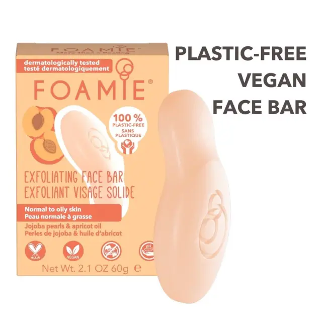 Foamie Face Bar More Than A Peeling Μπάρα Καθαρισμού Προσώπου για Κανονικό + Λιπαρό Δέρμα, 60gr