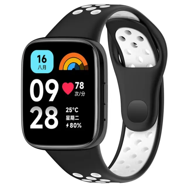 Λουράκι για Redmi Watch 3 Lite/ 3 Active-Black/White OEM