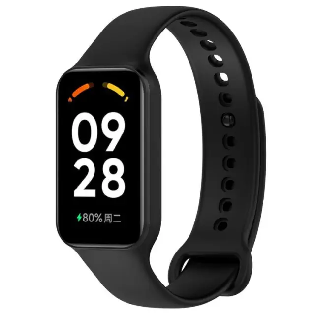 Ανταλλακτικό Λουράκι Σιλικόνης για Xiaomi Redmi Smart Band 2/8 Active – Black OEM