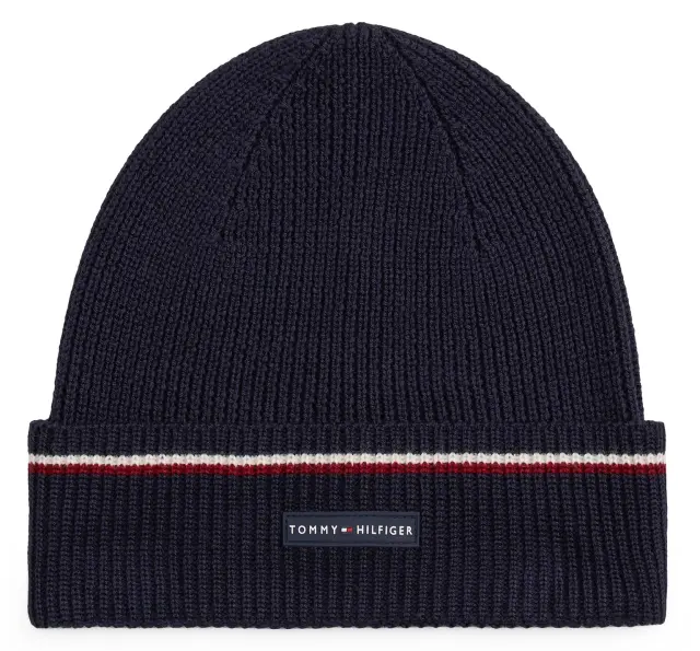Tommy Hilfiger Ανδρικός Πλεκτός Σκούφος Σκούρο Μπλε