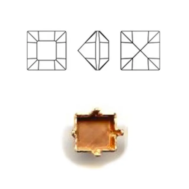 Καστόνι 4428/S 8x8mm με 4 Νύχια - 144τεμ