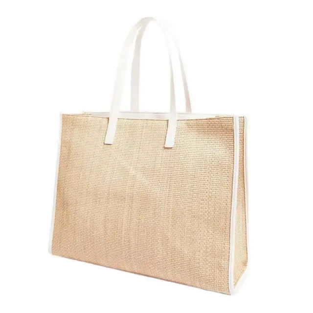 Γυναικεία Τσάντα Ώμου Ted Baker Pallmer Raffia Large Icon 284036-Ivory Μπεζ - One Size 3