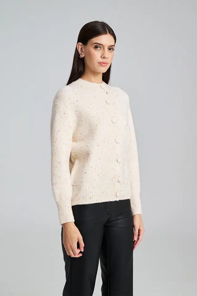 Μάλλινη Ζακέτα με Oversized Κουμπιά REINA CARDIGAN - XS 2