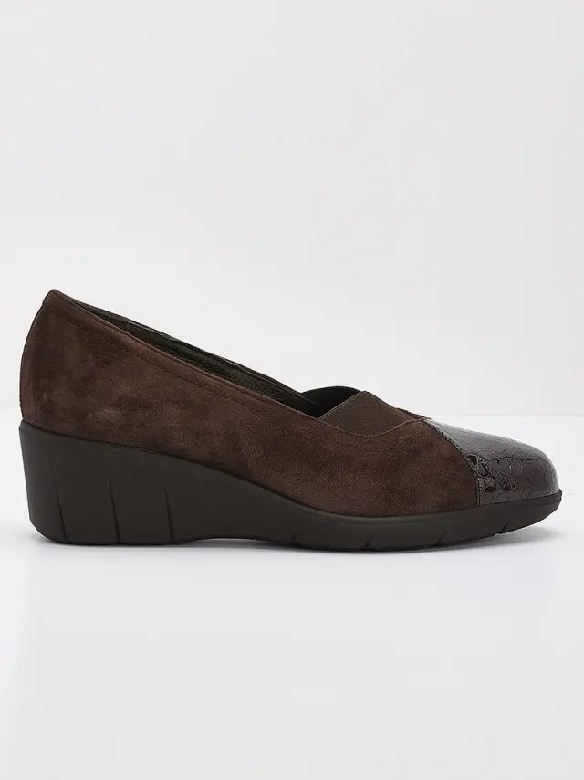 Soffice Sogno Μπαλαρίνες Γυναικείο δέρμα Nubuck/δέρμα λουστρίνι Καφέ ASS/20534 CACAO 3