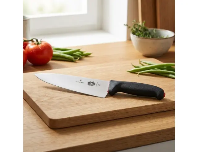 Μαχαίρι Chef Victorinox Fibrox Dual Grip με μήκος λεπίδας 20cm - Black5.2063.20D