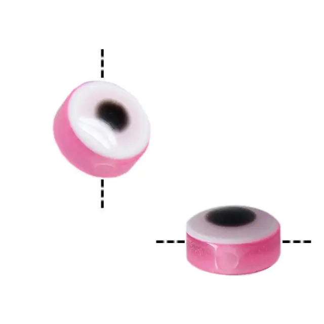 Ματόχαντρα Ακρυλική Στρογγυλή Φλατ Flamingo Ø10mm ~50τεμ