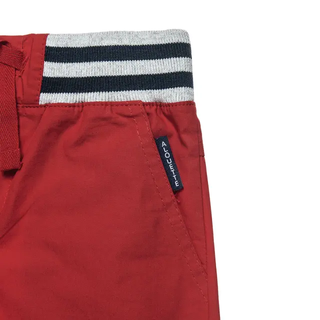 Σορτς απο 100% cotton με τσέπες και λάστιχο στη μέση 3