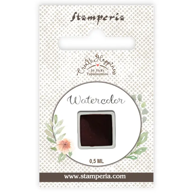 Παστίλια ακουαρέλας 0,5ml Stamperia, Brick Red 2
