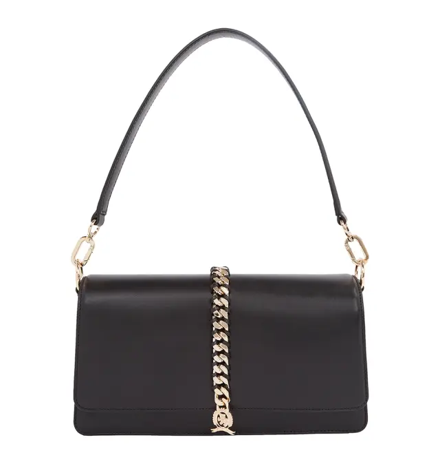 Τσάντα TOMMY HILFIGER Chain Leather Shoulder Bag 16459 Μαύρο