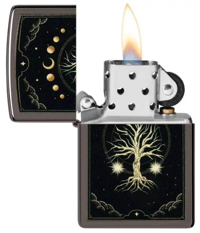 ZIPPO Αναπτήρας - Mystic Nature Black Ice (48636) 2