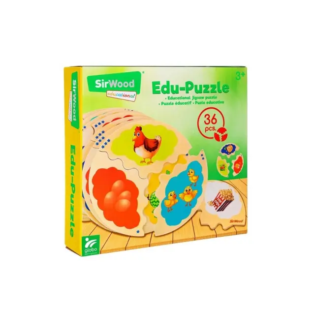 Globo Sirwood εκπαιδευτικό ξύλινο Παζλ 36pcs