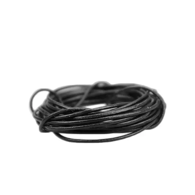 Κορδόνι Δερμάτινο Μαύρο Ø0.5mm ~10m