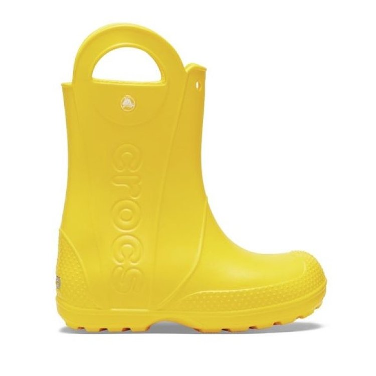 Παιδικές Γαλότσες Crocs Handle Rain K-Yellow (Μεγέθη 28-34) ΚΙΤΡΙΝΟ