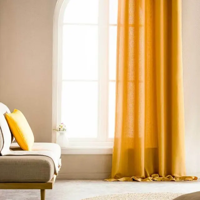 ΚΟΥΡΤΙΝΑ ΜΕ ΣΙΡΙΤΙ 140X 280CM GOFIS HOME SHINE Ώχρα 661B/ 04