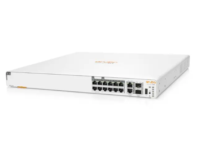HPE Aruba Instant On 1960 8p 1G Class 4 4p SR1G/2.5G Class 6 PoE 2p 10GBASE-T 2p SFP+ 480W Switch (S0F35A) 3