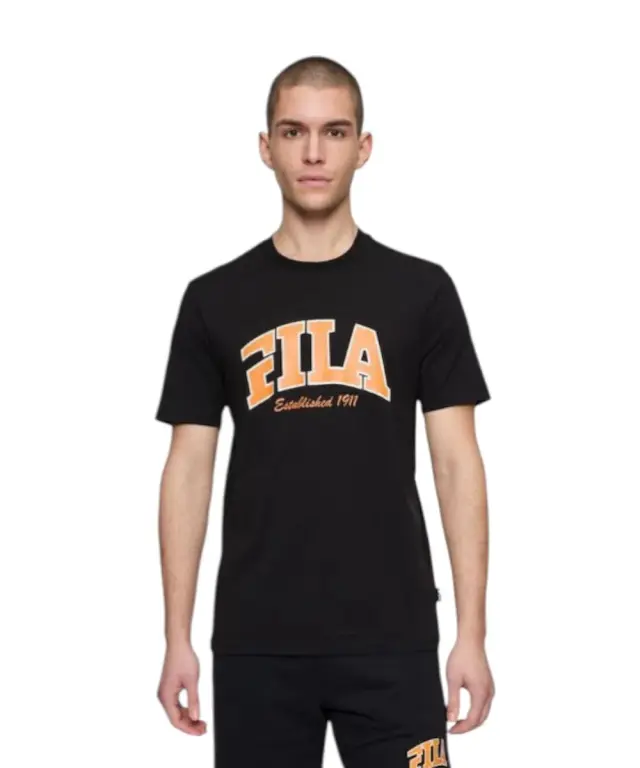 Fila - Ανδρικό T-shirt Lanaken Regular Fit FAM0882-80010 Μαύρο - S