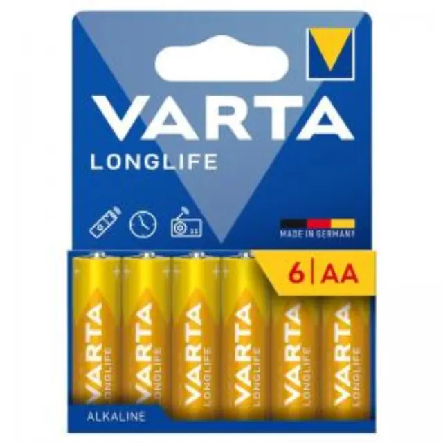 Μπαταρία Alkaline Varta Longlife AA LR06 Plastic Free (6 τεμ.) N69888 3