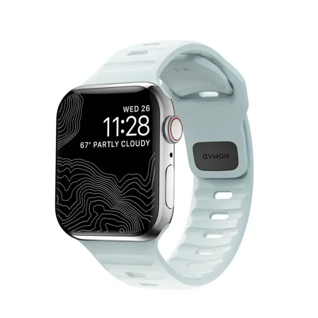 Nomad Sport Strap, Ice Blue Glow - Apple Watch 42mm/41mm/40mm/38mm