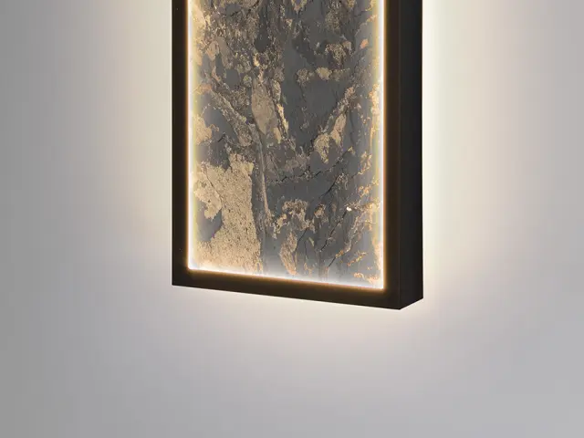 STONE Φωτιστικό Τοίχου & Οροφής LED Μαύρο L60 με Ρυθμιζόμενο Χρώμα Φωτός CCT Γκρί Εκρού Καφέ Σκούρο Γκρί Σκούρο Καφέ 3