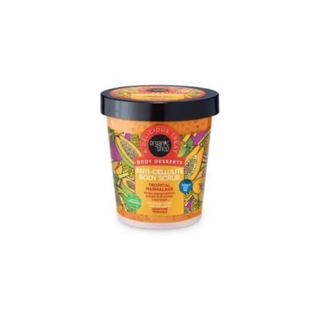 Organic Shop by Natura Siberica Body Desserts Anti-Cellulite Body Scrub Tropical Marmalade Απολεπιστικό Σώματος κατά της Κυτταρίτιδας Τροπικά Φρούτα, 450ml