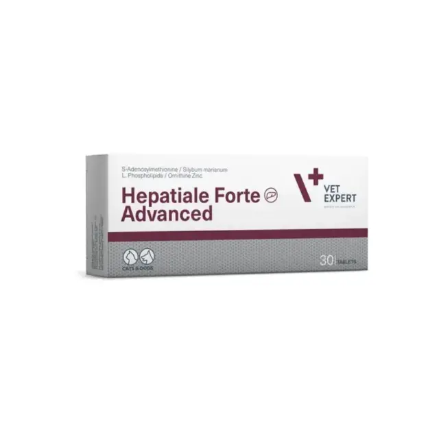 VetExpert Hepatiale Forte Advanced Συμπλήρωμα Διατροφής Σκύλου και Γάτας σε Δισκία για Συκώτι 30 tabs