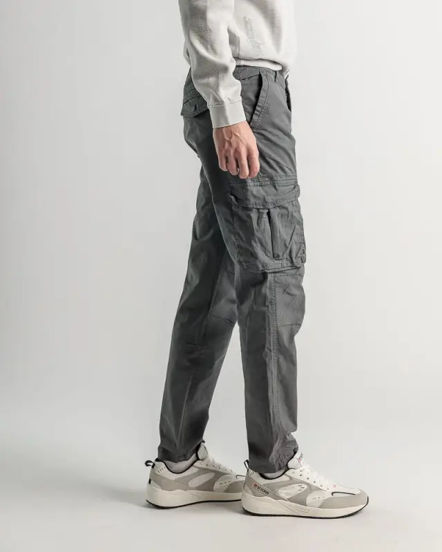 Devergo Ανδρικό Cargo Παντελόνι 1007 – Dark Grey - 40 2