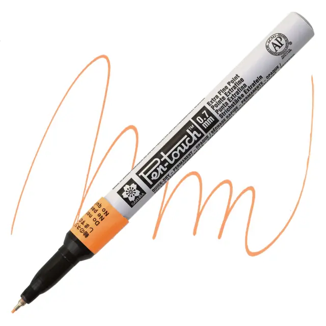 Μαρκαδόρος Sakura Pen-Touch, 0.7mm Extra Fine - Fluo Orange