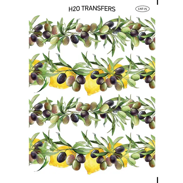 Χαρτί Easy Transfer, Ελιές και λεμόνια, LNT-75, 25x35cm