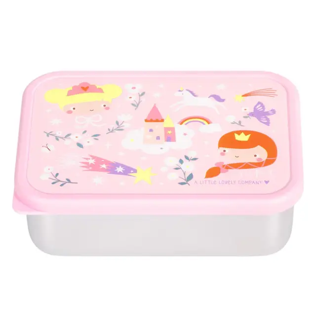 A Little Lovely Company Ανοξείδωτο Δοχείο Φαγητού Lunch Box 900ml - Princesses LBSSPR58