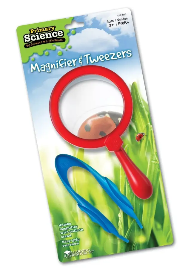 Learning Resources Εκπαιδευτικό Παιχνίδι Μεγεθυντικός Φακός & Τσιμπίδα (μπλε-κόκκινο) για 3+ ετών LER 2777