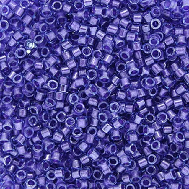 Χάντρα Miyuki Delica 11/0 - DB0284 - Inside Color Lined Aqua Amethyst ~7gr