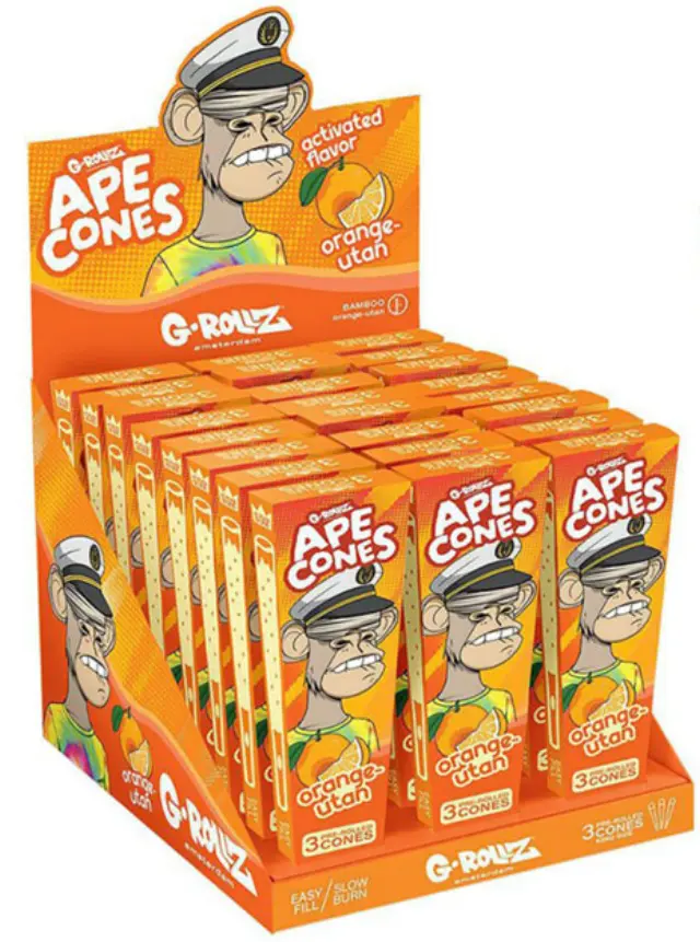G-Rollz Cone Προτυλιγμένος Κώνος «Orange Utan» - King Size 3τεμ. 2