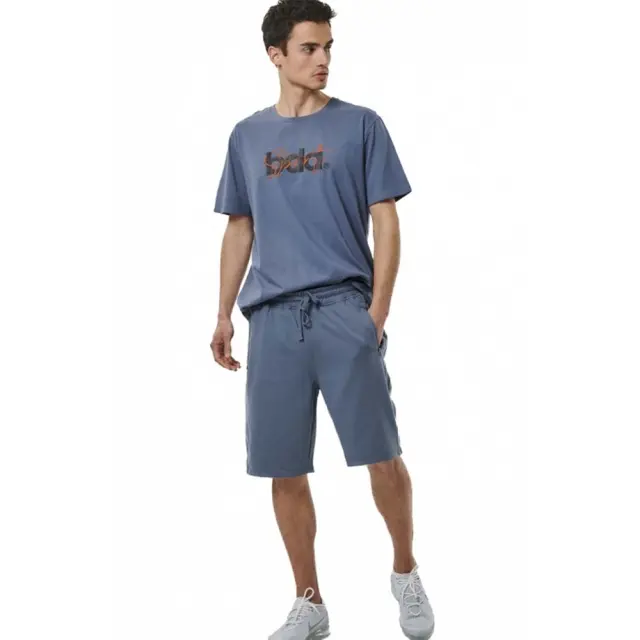 Body Action Men's Essentials French Terry Shorts Πετρόλ 033516-04E (Body Action) 2