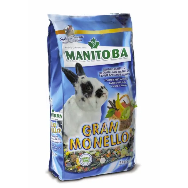 Manitoba Complete Dwarf Gran Moniello Τροφή για Κουνέλια Μίνι 2.5kg