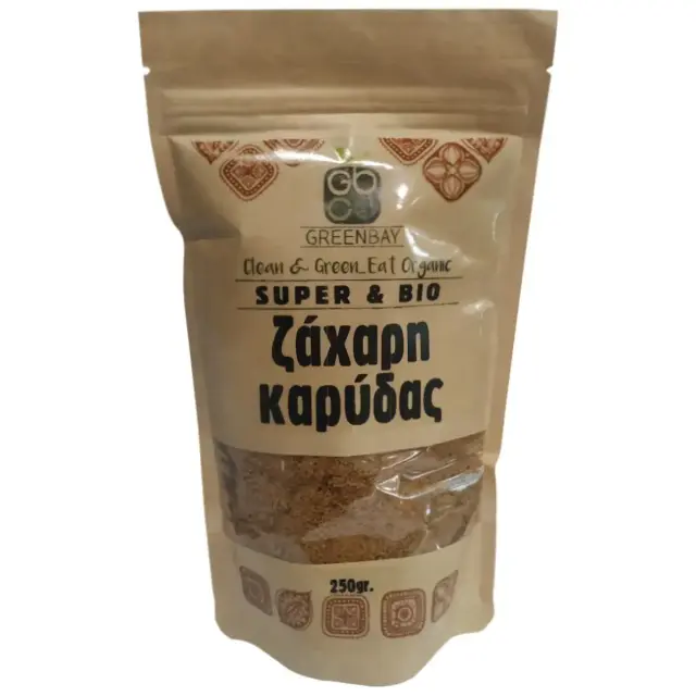 Bιολογική ζάχαρη καρύδας 250gr - Greenbay