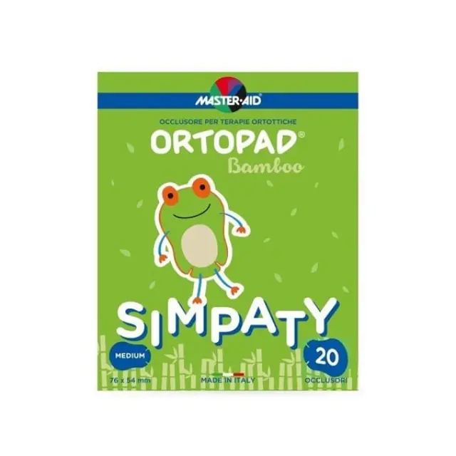 Master Aid | Ortopad Simpaty Αυτοκόλλητα Οφθαλμικά Επιθέματα για Παιδιά | Medium 76x54mm | 20τμχ