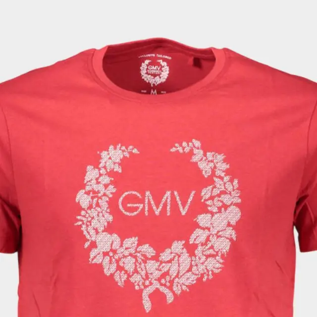 T-Shirt Gian Marco Venturi AU00783 Κόκκινο - 2XL 3