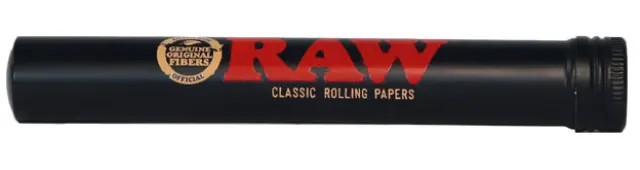 RAW Aluminium Tube Black Μαύρο - Αποθηκευτικός Σωλήνας Αλουμινίου