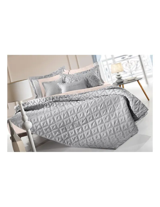 Σετ Κουβερλί King Size 3 Τεμαχίων Guy Laroche Fiera Silver 240x250