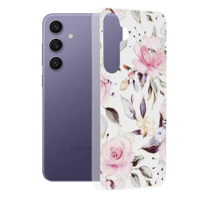 Techsuit® Marble Series για Galaxy S24 Plus- Chloe White