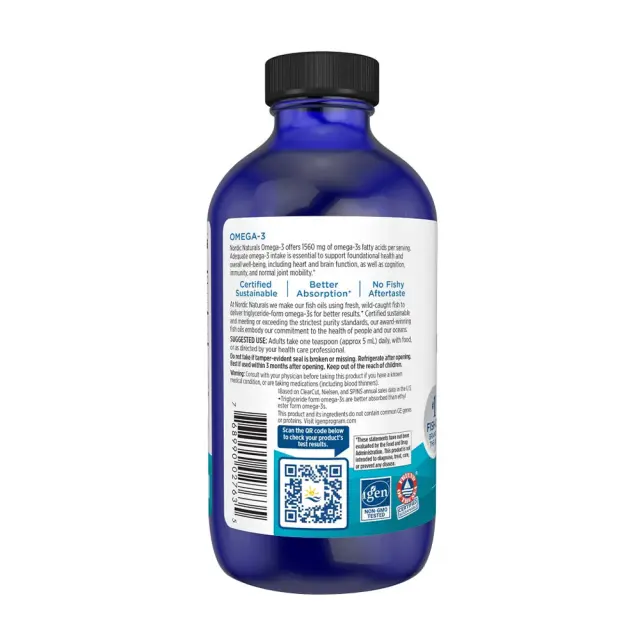 Nordic Naturals Omega-3 lemon, 237-ml 3